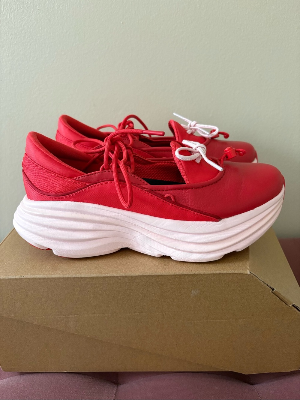 HOKA BONDI MARY JANE SNEAKERS